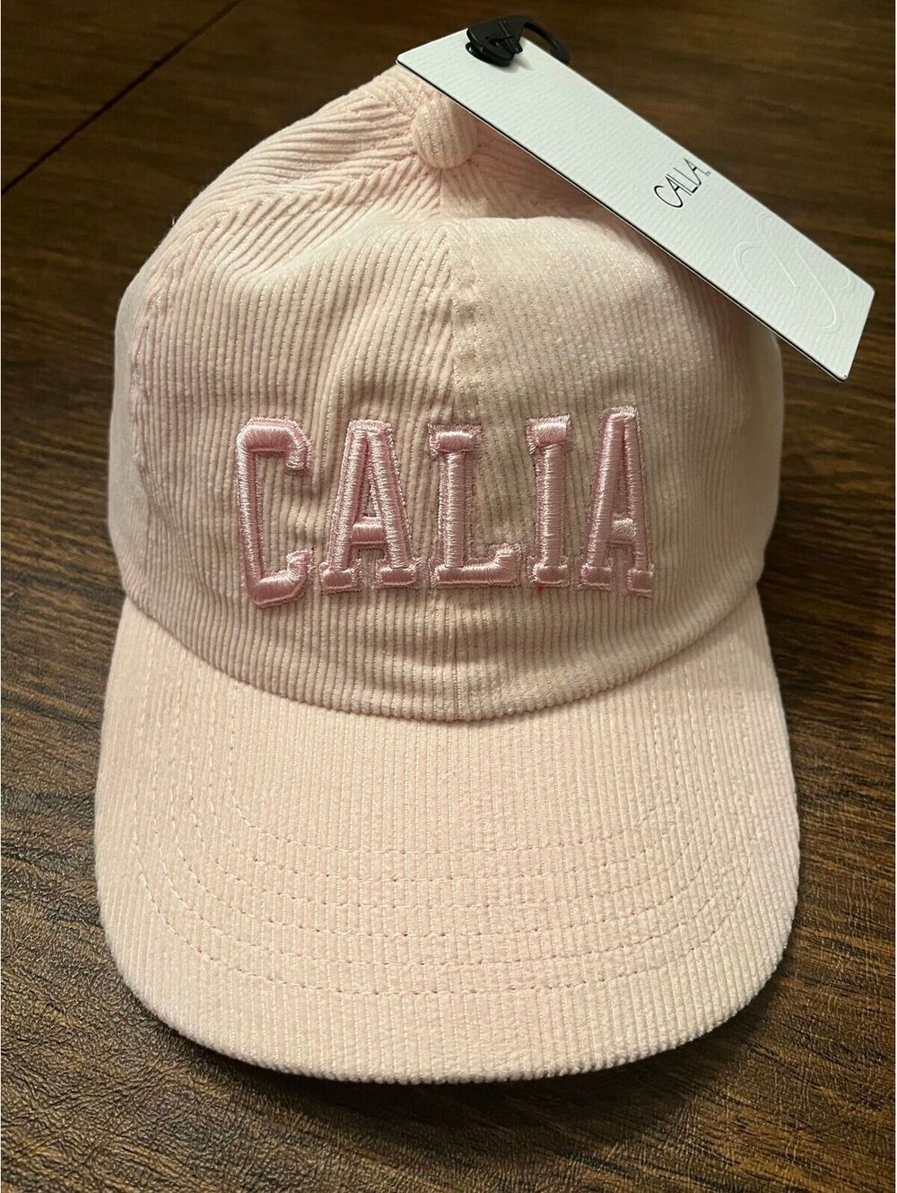 CALIA Women’s CALI Pink Corduroy Baseball Cap Adjustable OSFM NWT $38